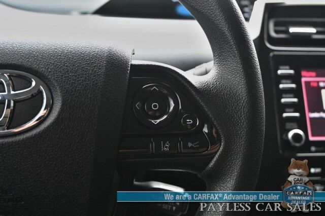 2021 Toyota Prius L Eco Hybrid / Power Mirrors, Windows & Locks / Forward Collision & Lane Departure Alert / Bluetooth / Backup Camera / Cruise Control / Keyless Entry & Start / LED Headlights / 58 MPG / 1-Owner Anchorage AK