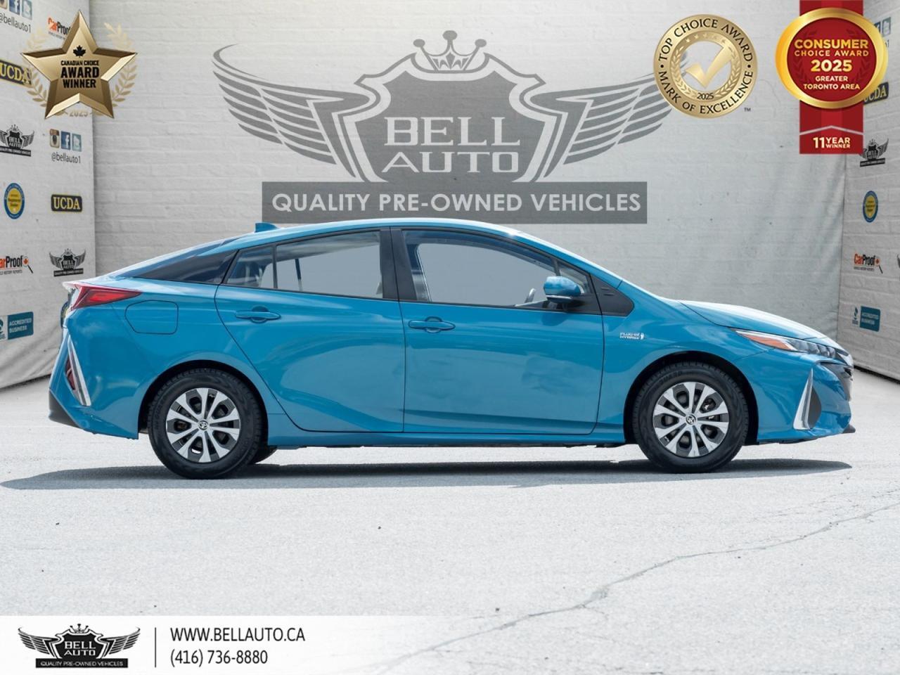 2021 Toyota Prius Prime HYBRID | NAVI | B.CAM | NULUXE LEATHER | POWER SEAT | ONSTAR | NOACCIDENT Toronto ON