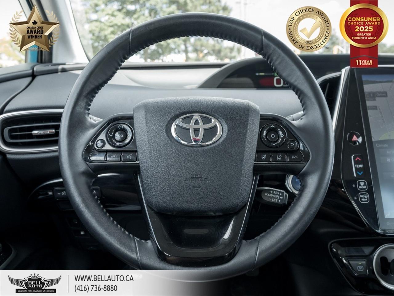 2021 Toyota Prius Prime HYBRID | NAVI | BACKUPCAM | NULUXE LEATHER | POWER SEAT | ONSTAR | NO ACCIDENT Toronto ON