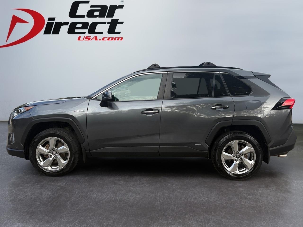 2021 Toyota RAV4 Hybrid Limited, PANORAMIC MOONROOF, POWER LIFTGATE, ROOF RAILS, TOW PACKAGE, HEATED & COOLING SEATS, 360 BACKUP CAMERA & SENSORS, BLIND SPOT ASSIST, FORWARD COLLISION ALERT, APPLE CARPLAY/ANDROID AUTO, RIDE IN NEW ELECTRIC STYLE!