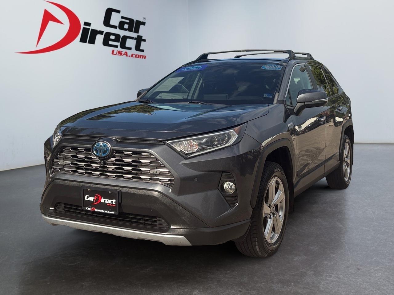 2021 Toyota RAV4 Hybrid Limited, PANORAMIC MOONROOF, POWER LIFTGATE, ROOF RAILS, TOW PACKAGE, HEATED & COOLING SEATS, 360 BACKUP CAMERA & SENSORS, BLIND SPOT ASSIST, FORWARD COLLISION ALERT, APPLE CARPLAY/ANDROID AUTO, RIDE IN NEW ELECTRIC STYLE!