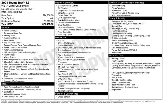 2021 Toyota RAV4 LE Raleigh NC