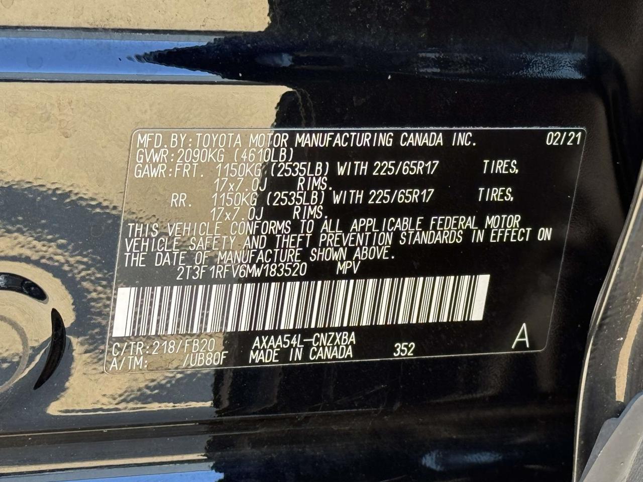 2021 Toyota RAV4 LE Fredericksburg VA