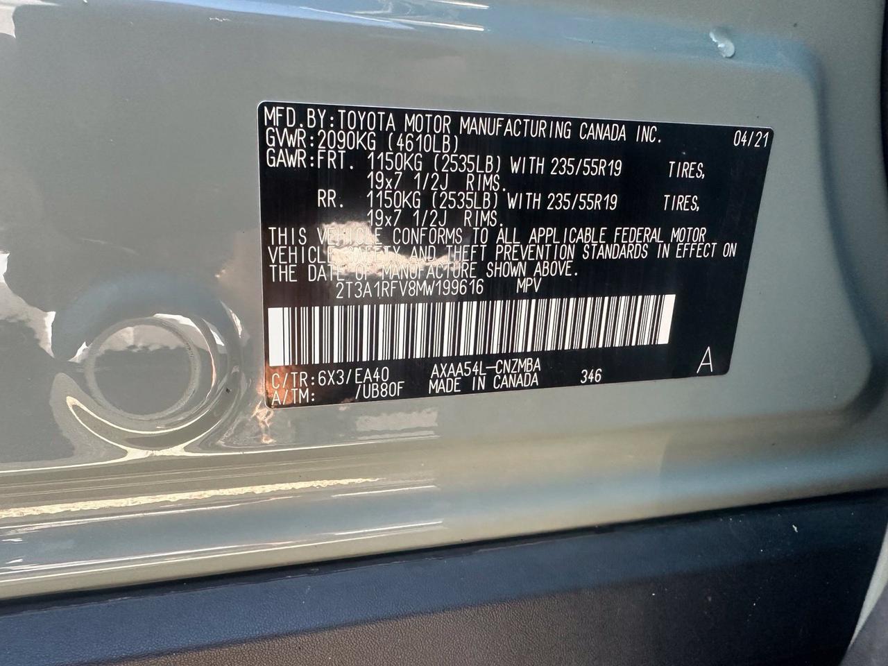 2021 Toyota RAV4 XLE Premium Fredericksburg VA