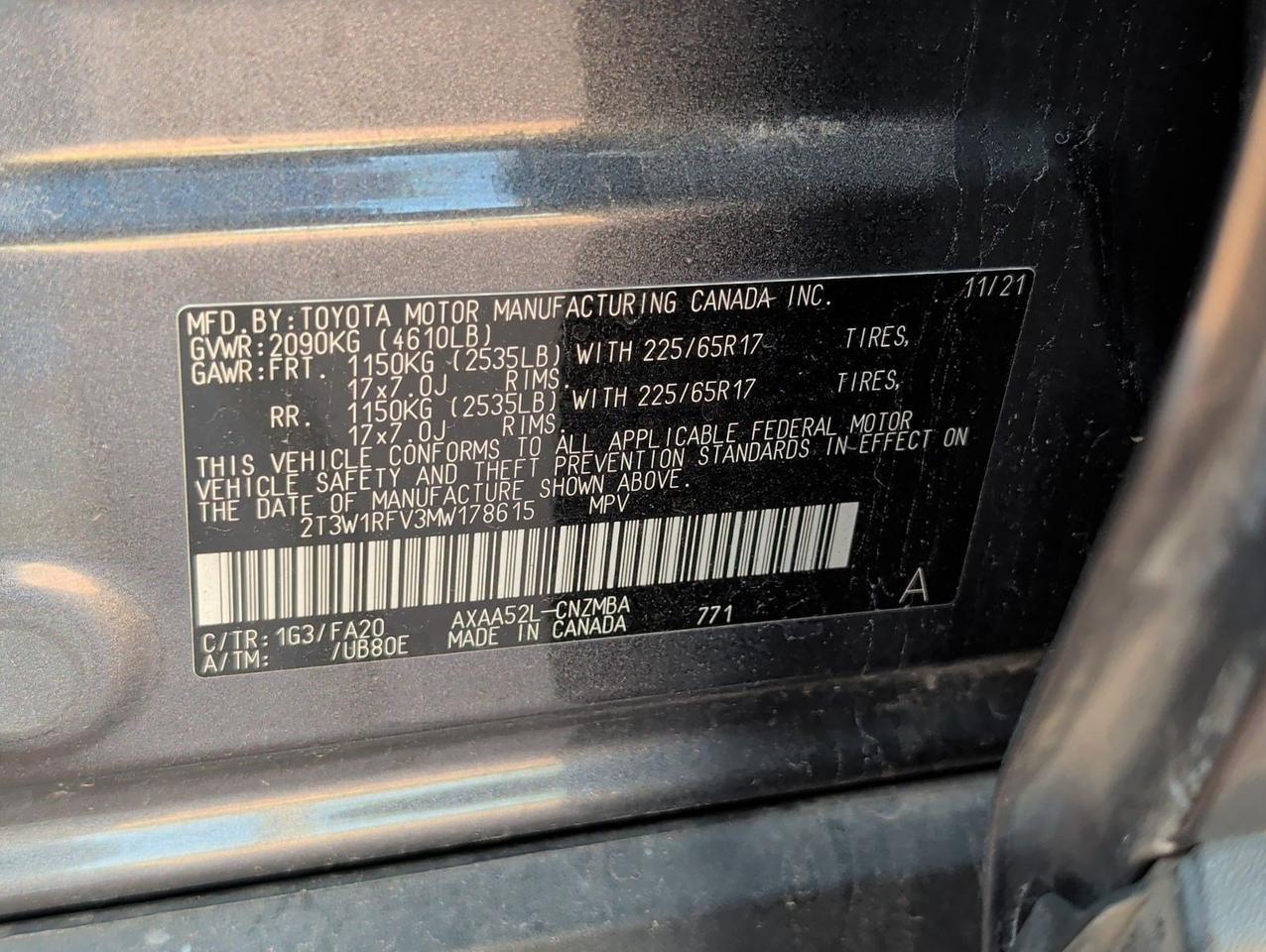 2021 Toyota RAV4 XLE San Juan TX