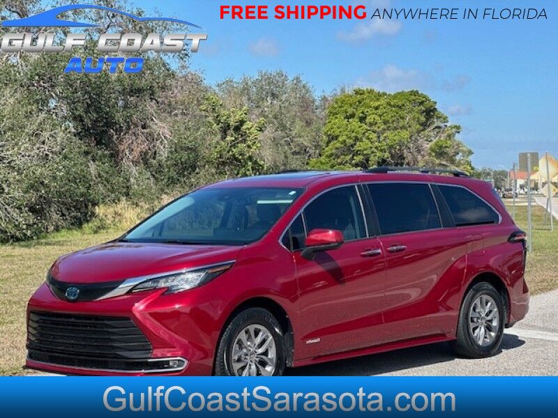 2021 Toyota SIENNA XLE HYBRID ALL POWER LOADED SUNROOF RUNS AND LOOKS GREAT FINANCING FREE SHIPPING IN FLORIDA Sarasota FL