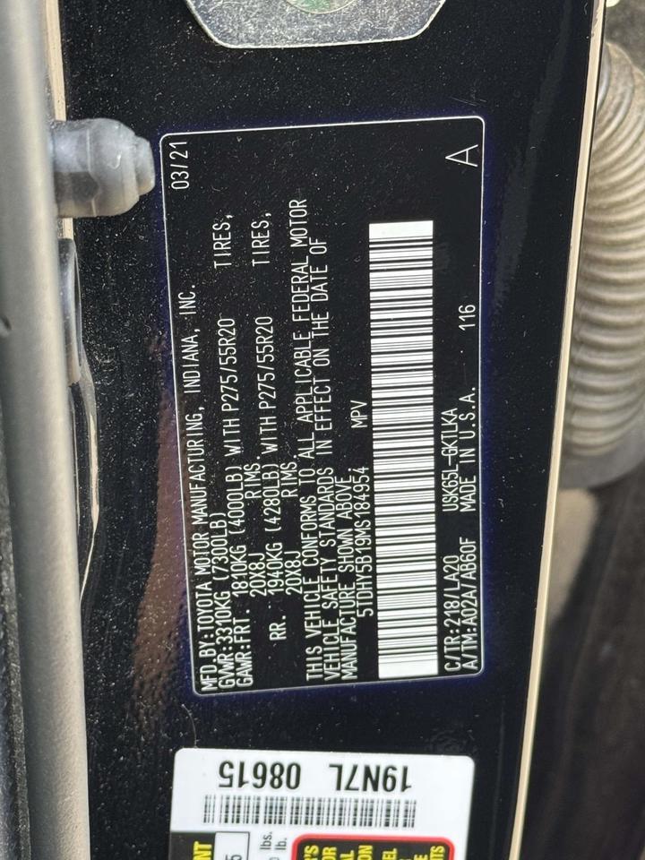 2021 Toyota Sequoia Nightshade Fredericksburg VA