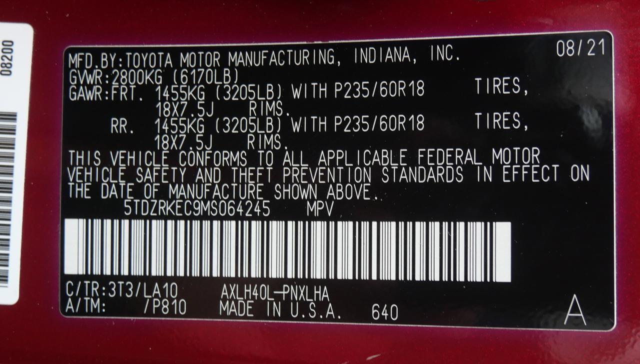 2021 Toyota Sienna Limited San Juan TX