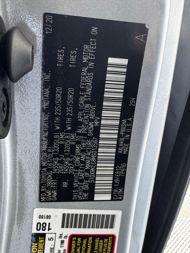 2021 Toyota Sienna XSE Fredericksburg VA