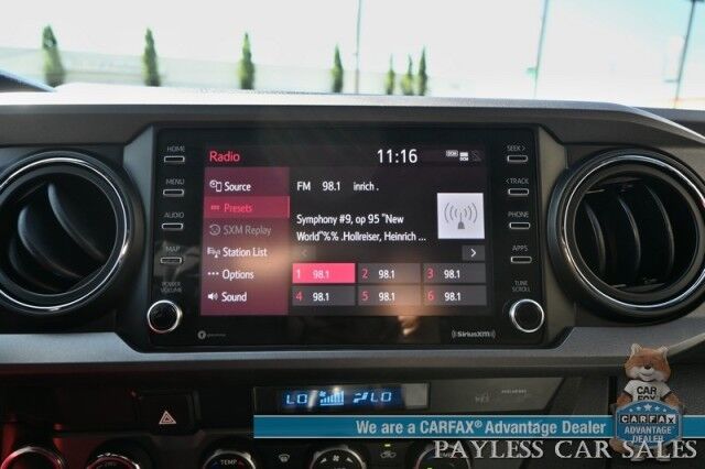 2021 Toyota Tacoma 4WD TRD Off Road / 4X4 / Crew Cab / Power Premium Cloth Seats / Lane Departure & Blind Spot Alert / Apple CarPlay & Android Auto / Back Up Camera / Color Matched Leer Canopy / Keyless Entry & Start / Tow Pkg Anchorage AK