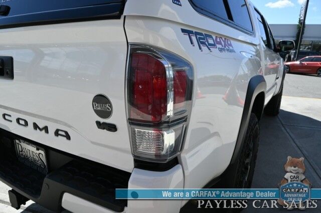 2021 Toyota Tacoma 4WD TRD Off Road / 4X4 / Crew Cab / Power Premium Cloth Seats / Lane Departure & Blind Spot Alert / Apple CarPlay & Android Auto / Back Up Camera / Color Matched Leer Canopy / Keyless Entry & Start / Tow Pkg Anchorage AK
