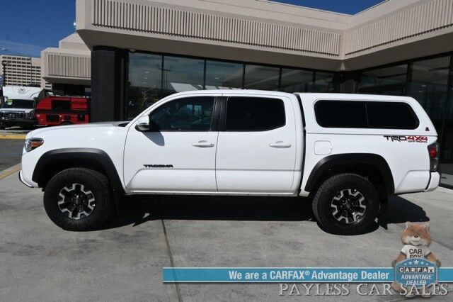 2021 Toyota Tacoma 4WD TRD Off Road / 4X4 / Crew Cab / Power Premium Cloth Seats / Lane Departure & Blind Spot Alert / Apple CarPlay & Android Auto / Back Up Camera / Color Matched Leer Canopy / Keyless Entry & Start / Tow Pkg Anchorage AK