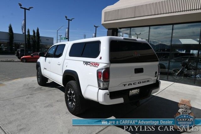 2021 Toyota Tacoma 4WD TRD Off Road / 4X4 / Crew Cab / Power Premium Cloth Seats / Lane Departure & Blind Spot Alert / Apple CarPlay & Android Auto / Back Up Camera / Color Matched Leer Canopy / Keyless Entry & Start / Tow Pkg Anchorage AK