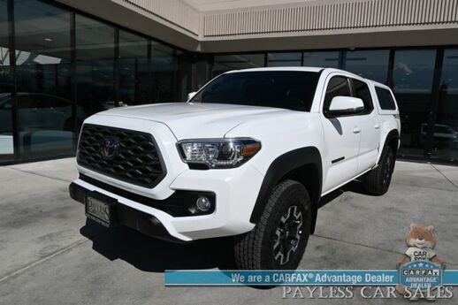 2021 Toyota Tacoma 4WD TRD Off Road / 4X4 / Crew Cab / Power Premium Cloth Seats / Lane Departure & Blind Spot Alert / Apple CarPlay & Android Auto / Back Up Camera / Color Matched Leer Canopy / Keyless Entry & Start / Tow Pkg Anchorage AK