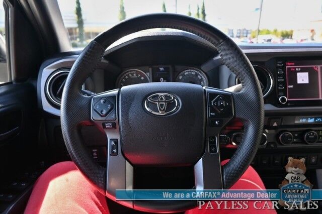 2021 Toyota Tacoma 4WD TRD Off Road / 4X4 / Crew Cab / Power Premium Cloth Seats / Lane Departure & Blind Spot Alert / Apple CarPlay & Android Auto / Back Up Camera / Color Matched Leer Canopy / Keyless Entry & Start / Tow Pkg Anchorage AK
