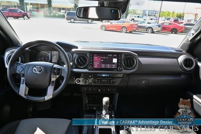 2021 Toyota Tacoma 4WD TRD Off Road / 4X4 / Crew Cab / Power Premium Cloth Seats / Lane Departure & Blind Spot Alert / Apple CarPlay & Android Auto / Back Up Camera / Color Matched Leer Canopy / Keyless Entry & Start / Tow Pkg Anchorage AK