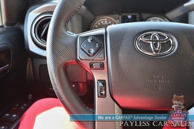 2021 Toyota Tacoma 4WD TRD Off Road / 4X4 / Crew Cab / Power Premium Cloth Seats / Lane Departure & Blind Spot Alert / Apple CarPlay & Android Auto / Back Up Camera / Color Matched Leer Canopy / Keyless Entry & Start / Tow Pkg Anchorage AK