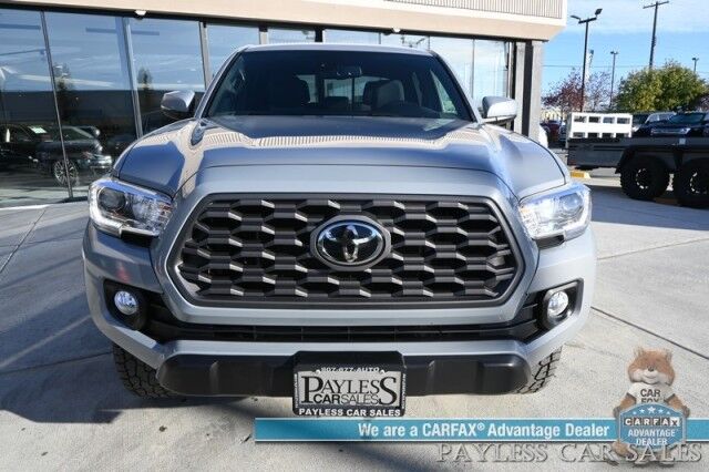 2021 Toyota Tacoma 4WD TRD Off Road / 4X4 / Crew Cab / Premium Cloth Seats / Adaptive Cruise Control / Lane Departure Alert / Apple CarPlay & Android Auto / Back Up Camera / Bed Liner / Keyless Entry & Start / Tow Pkg Anchorage AK