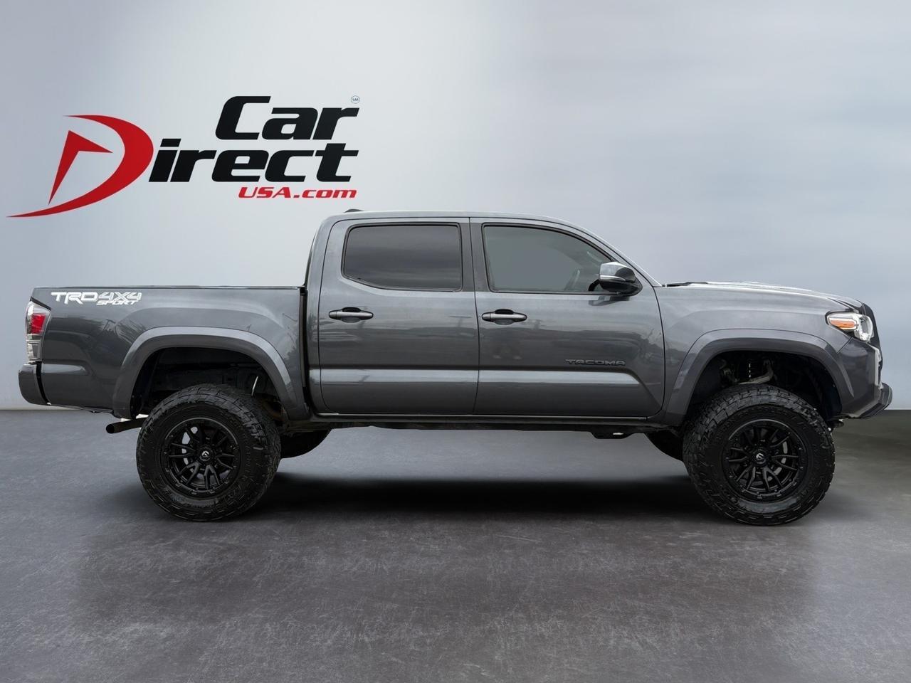 2021 Toyota Tacoma 4WD TRD Sport, LIFTED, CUSTOM BLACK FUEL WHEELS, TOW PACKAGE, LANE KEEP ASSIST, PRE-COLLISION ALERT, WIRELESS PHONE CHARGER, APPLE CARPLAY/ANDROID AUTO, NAVIGATION, LOW MILES, A TACOMA READY TO COME HOME WITH YOU!