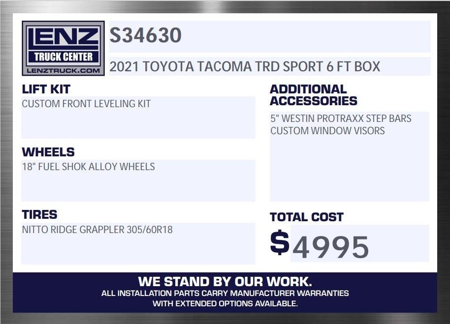 2021 Toyota Tacoma 4x4 Double Cab TRD Sport Fond du Lac WI