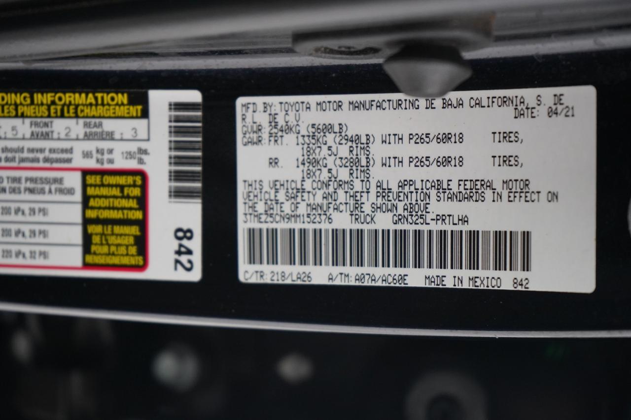2021 Toyota Tacoma LIMITED V6 DOUBLE CAB TOYOTA SAFETY SENSE NAVIGATION SUNROOF LEA Carrollton TX