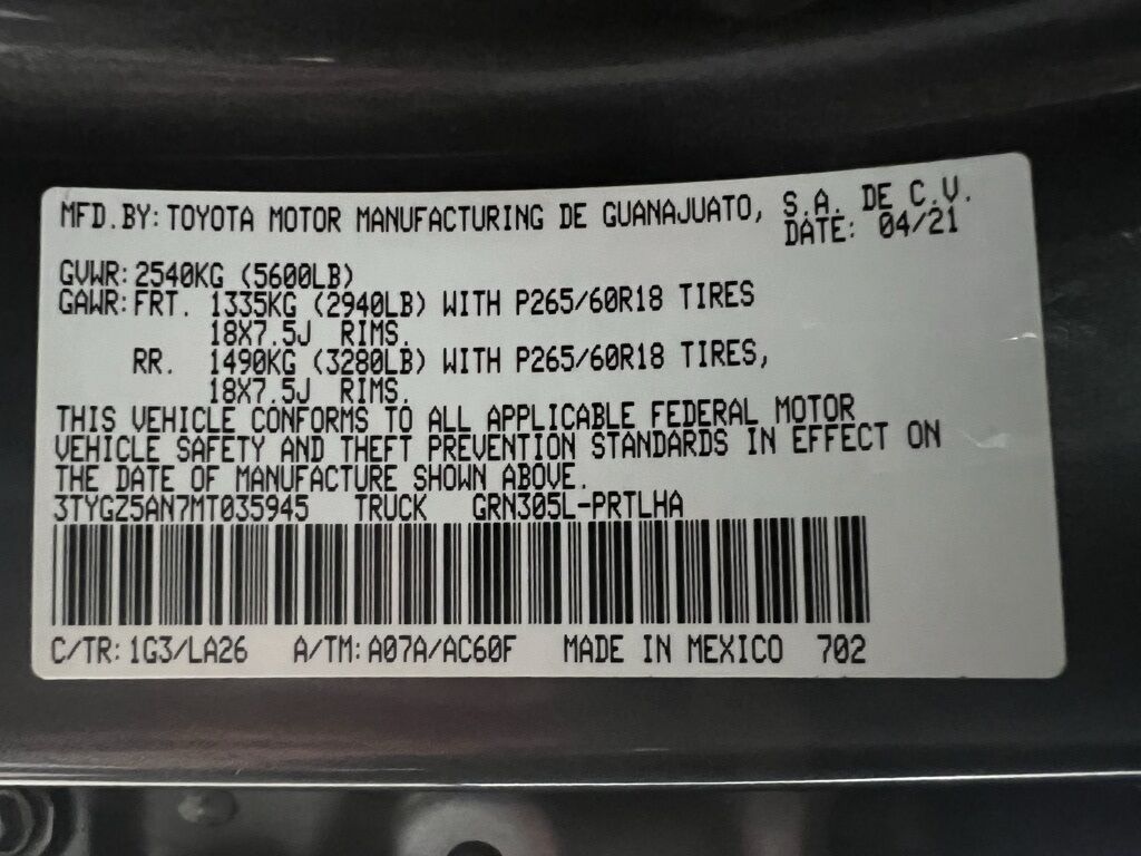 2021 Toyota Tacoma Limited Highlands Ranch CO