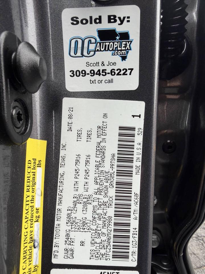 2021 Toyota Tacoma SR V6 4x4 4dr Double Cab 5.0 ft SB Eldridge IA