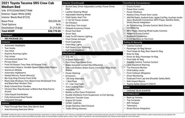 2021 Toyota Tacoma SR5 Raleigh NC