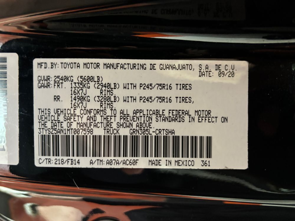 2021 Toyota Tacoma SR5 V6 Franklin OH