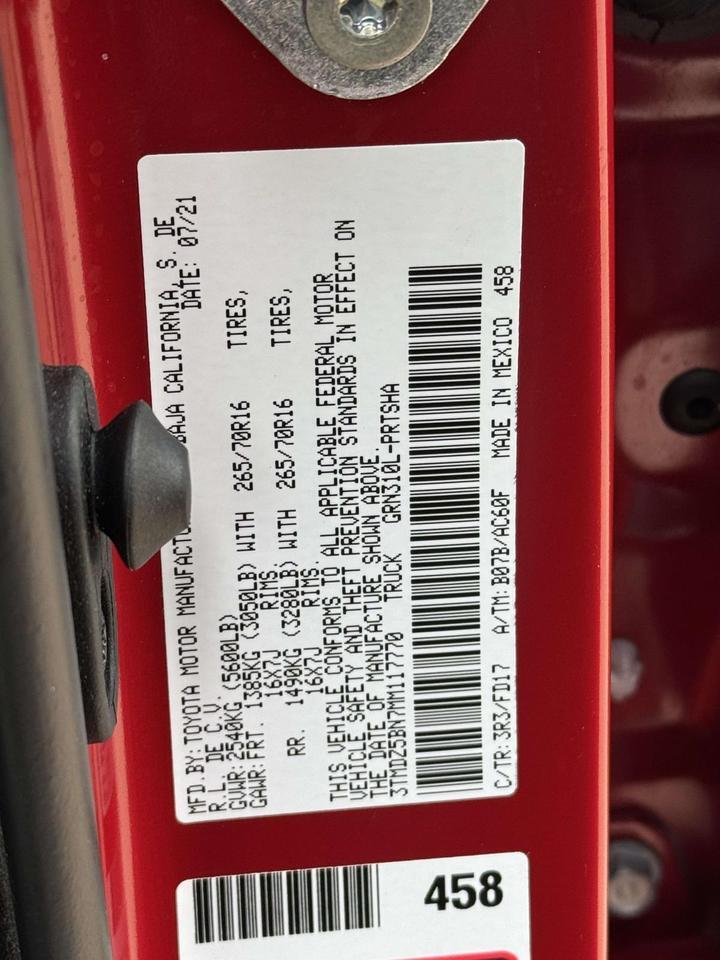 2021 Toyota Tacoma TRD Off-Road Fredericksburg VA