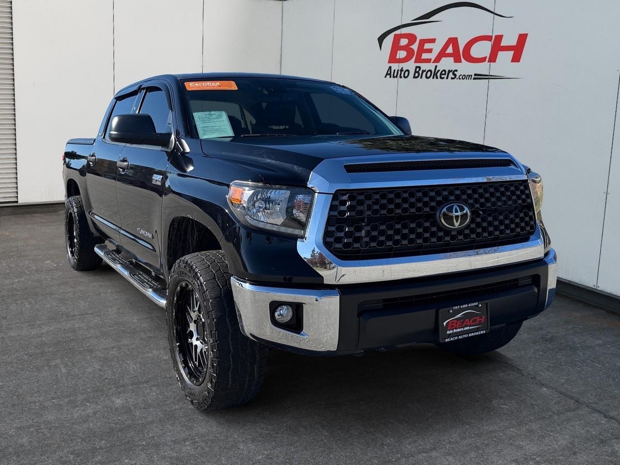 2021 Toyota Tundra 4WD SR5, BLACK RHINO WHEELS, BED COVER, BACKUP CAMERA, BLUETOOTH, POWER AND HEATED MIRRORS, KEYLESS ENTRY, ALL WEATHER FLOOR MATS, TOW PACKAGE, LOW MILES! Norfolk VA