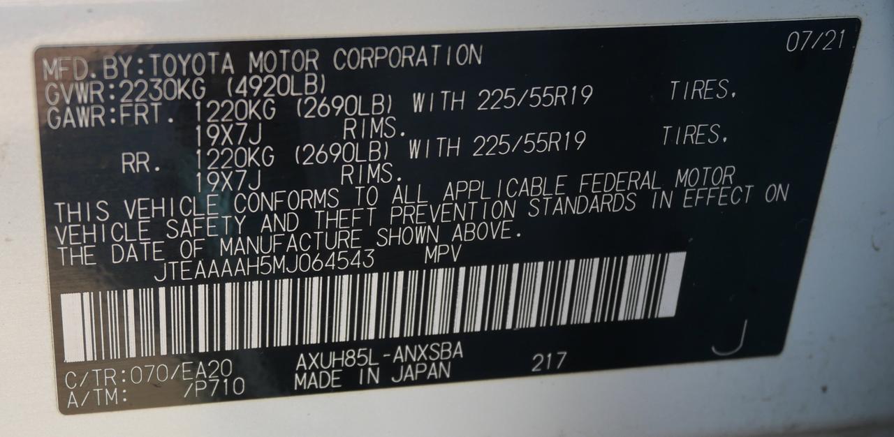 2021 Toyota Venza Limited San Juan TX