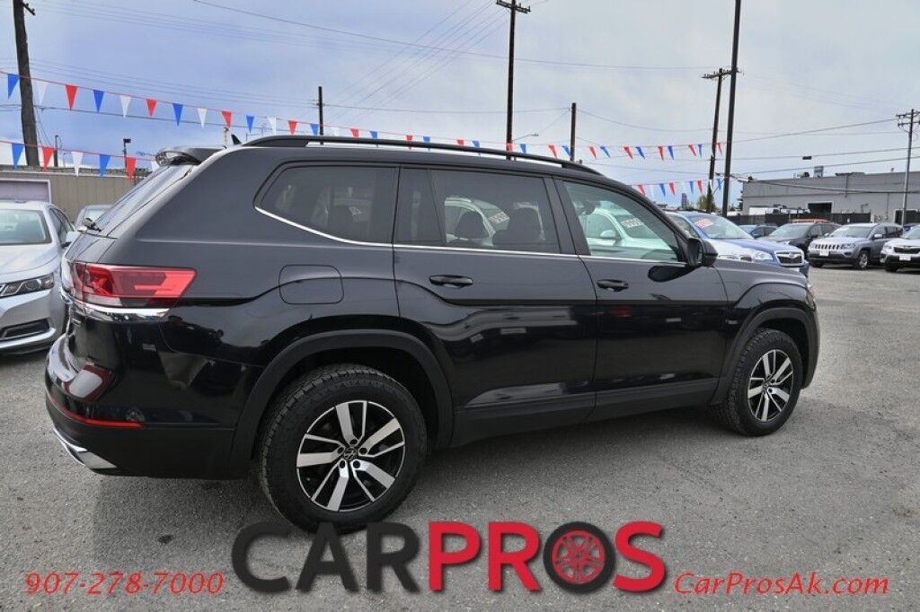 2021 Volkswagen Atlas 2.0T 4CYL - SE - AWD - 8-Speed Automatic Transmission - Leather Heated Power Driver Seat - Power Windows And Locks - Cruise Control With Tilt/Telescoping Wheel - Blind Spot Monitor - AM/FM Radio With Bluetooth - Front And Rear Climate Controls - Allo Anchorage AK