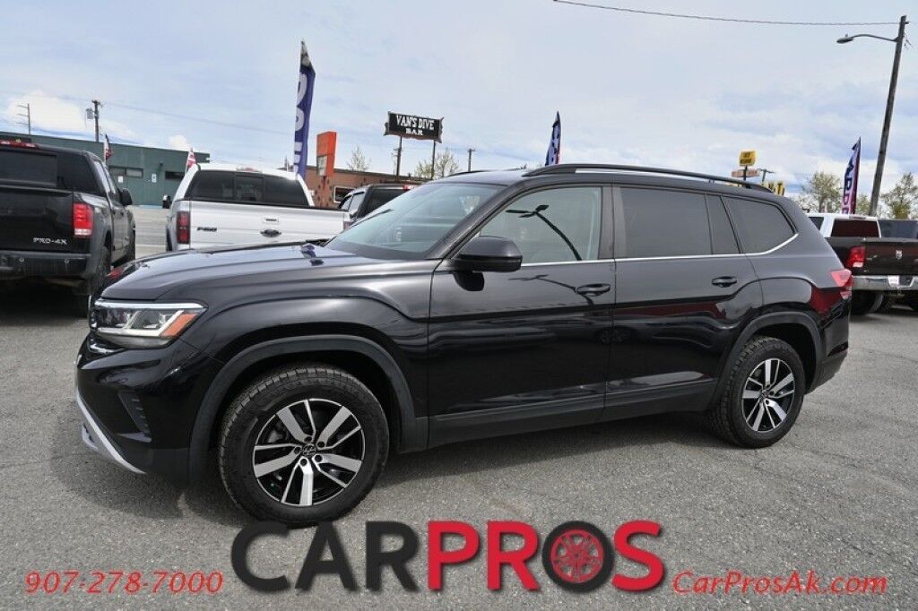 2021 Volkswagen Atlas 2.0T 4CYL - SE - AWD - 8-Speed Automatic Transmission - Leather Heated Power Driver Seat - Power Windows And Locks - Cruise Control With Tilt/Telescoping Wheel - Blind Spot Monitor - AM/FM Radio With Bluetooth - Front And Rear Climate Controls - Allo Anchorage AK