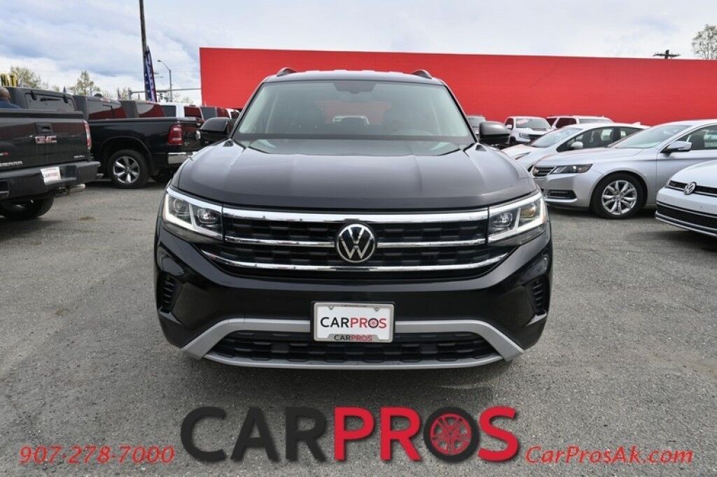 2021 Volkswagen Atlas 2.0T 4CYL - SE - AWD - 8-Speed Automatic Transmission - Leather Heated Power Driver Seat - Power Windows And Locks - Cruise Control With Tilt/Telescoping Wheel - Blind Spot Monitor - AM/FM Radio With Bluetooth - Front And Rear Climate Controls - Allo Anchorage AK