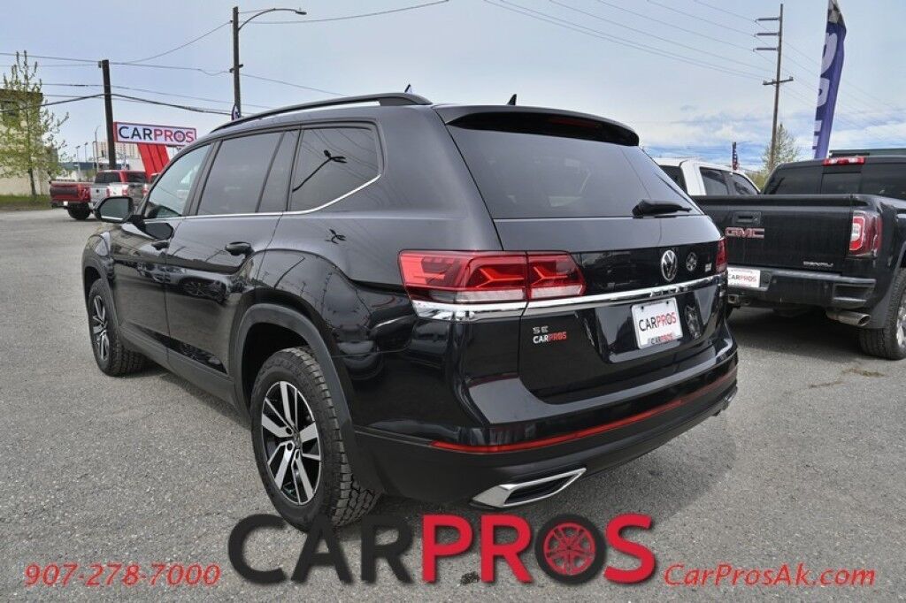 2021 Volkswagen Atlas 2.0T 4CYL - SE - AWD - 8-Speed Automatic Transmission - Leather Heated Power Driver Seat - Power Windows And Locks - Cruise Control With Tilt/Telescoping Wheel - Blind Spot Monitor - AM/FM Radio With Bluetooth - Front And Rear Climate Controls - Allo Anchorage AK