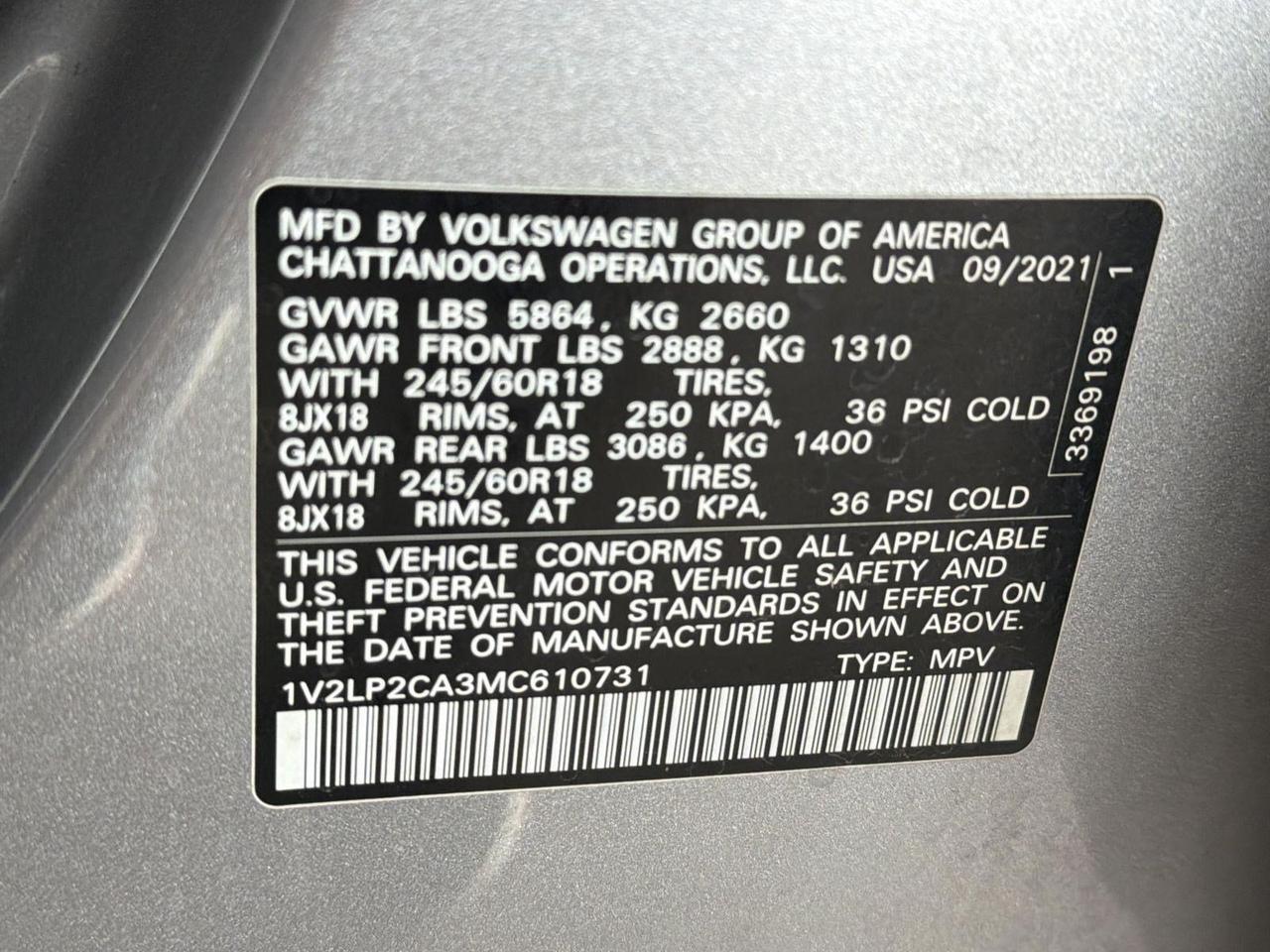 2021 Volkswagen Atlas 2.0T SE San Antonio TX