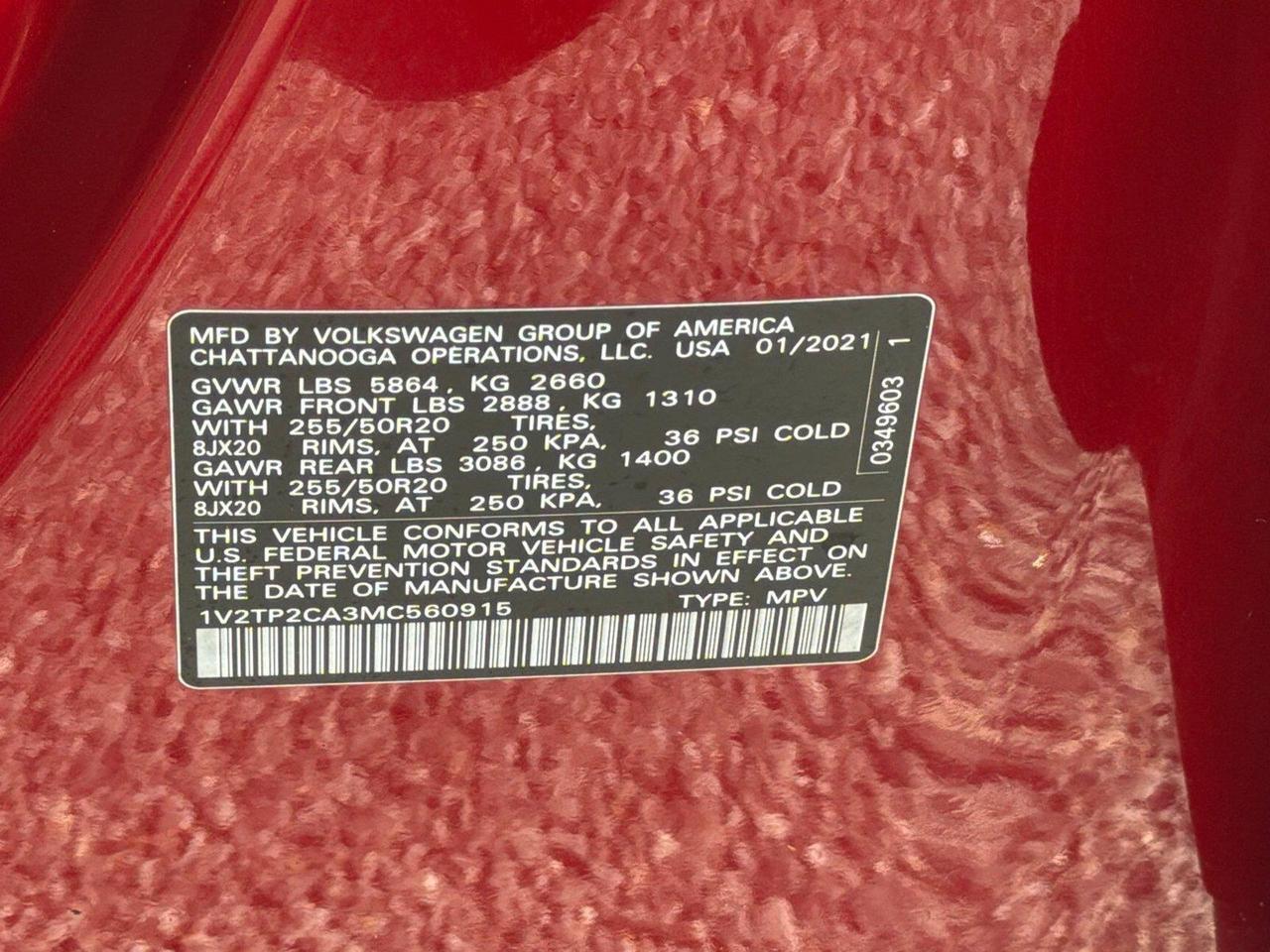 2021 Volkswagen Atlas 2.0T SEL Premium Hagerstown MD