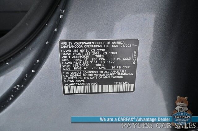 2021 Volkswagen Atlas 3.6L V6 SE Anchorage AK