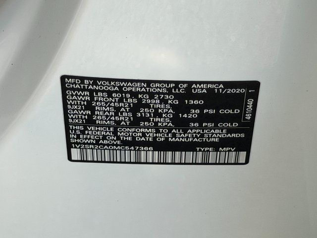 2021 Volkswagen Atlas 3.6L V6 SEL R-Line Springfield VA