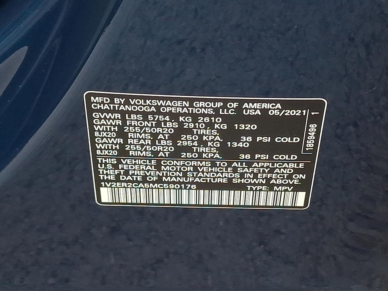 2021 Volkswagen Atlas 3.6L V6 SEL Vineland NJ