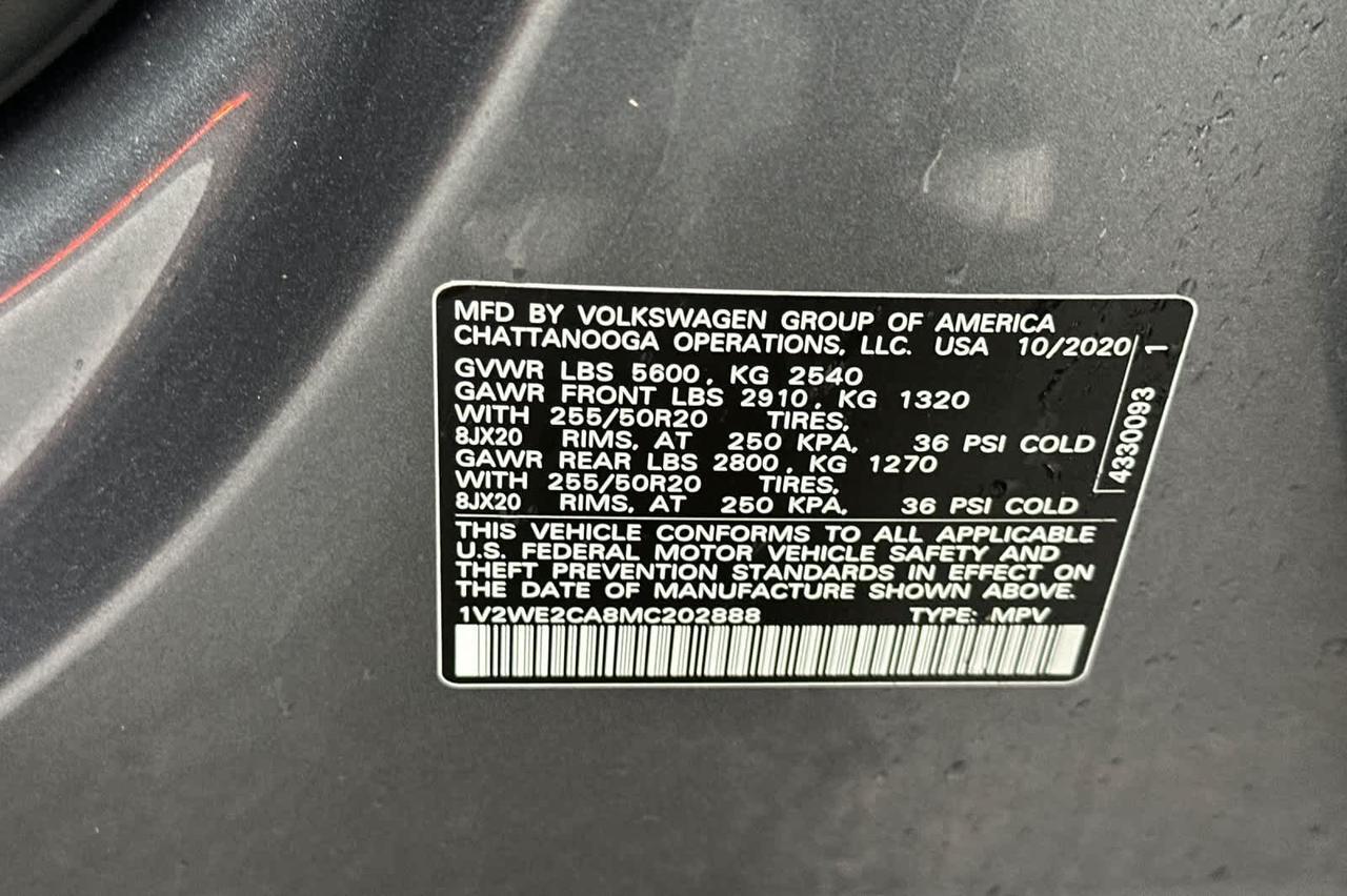 2021 Volkswagen Atlas Cross Sport 3.6L V6 SE w/Technology Roseville CA