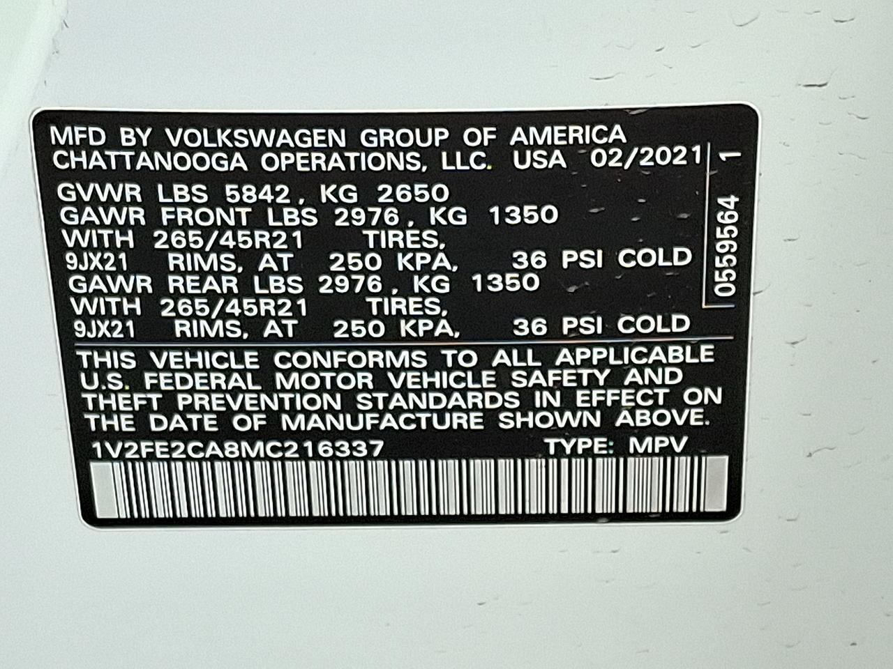 2021 Volkswagen Atlas Cross Sport 3.6L V6 SEL Premium R-Line Allentown PA