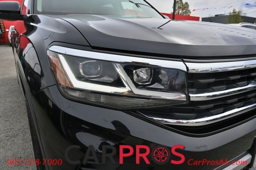 2021 Volkswagen Atlas SE - AWD - 2.0L 4-Cyl Turbo - Power & Heated Leather Seats - Bluetooth - Apple CarPlay & Android Auto - Backup Camera - 3rd Row - Seats 7 - Power Liftgate - Blind Spot Alert - Aluminum Wheels - Keyless Entry & Push To Start Anchorage AK