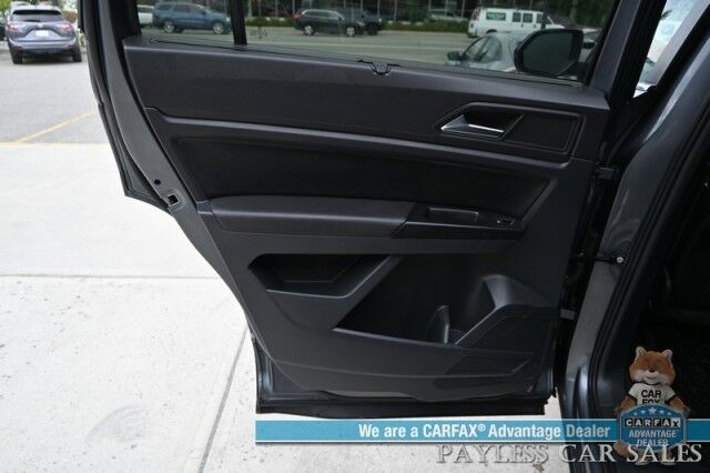 2021 Volkswagen Atlas SE / AWD / Autostart / Technology Pkg / Heated Leather Seats / Forward Collision & Blind Spot Alert / Apple CarPlay & Android Auto / Backup Camera / 3rd Row / Seats 7 / 22 MPG / Tow Pkg / 1-Owner Anchorage AK