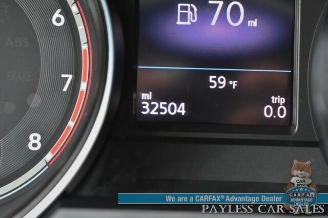 2021 Volkswagen Atlas SE / AWD / Autostart / Technology Pkg / Heated Leather Seats / Forward Collision & Blind Spot Alert / Apple CarPlay & Android Auto / Backup Camera / 3rd Row / Seats 7 / 22 MPG / Tow Pkg / 1-Owner Anchorage AK