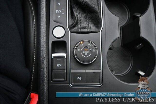 2021 Volkswagen Atlas SE / AWD / Autostart / Technology Pkg / Heated Leather Seats / Forward Collision & Blind Spot Alert / Apple CarPlay & Android Auto / Backup Camera / 3rd Row / Seats 7 / 22 MPG / Tow Pkg / 1-Owner Anchorage AK