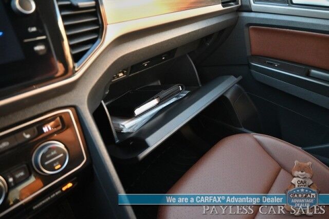 2021 Volkswagen Atlas SEL Premium / AWD / Auto Start / Power & Heated Leather Seats / Heated Steering Wheels / Panoramic Sunroof / Adaptive Cruise & Blind Spot / Apple CarPlay & Android Auto / 3rd Row / Seats 6 / Tow Pkg Anchorage AK