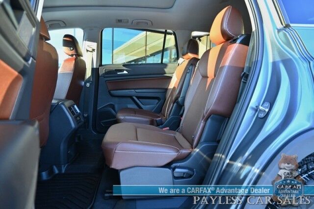 2021 Volkswagen Atlas SEL Premium / AWD / Auto Start / Power & Heated Leather Seats / Heated Steering Wheels / Panoramic Sunroof / Adaptive Cruise & Blind Spot / Apple CarPlay & Android Auto / 3rd Row / Seats 6 / Tow Pkg Anchorage AK