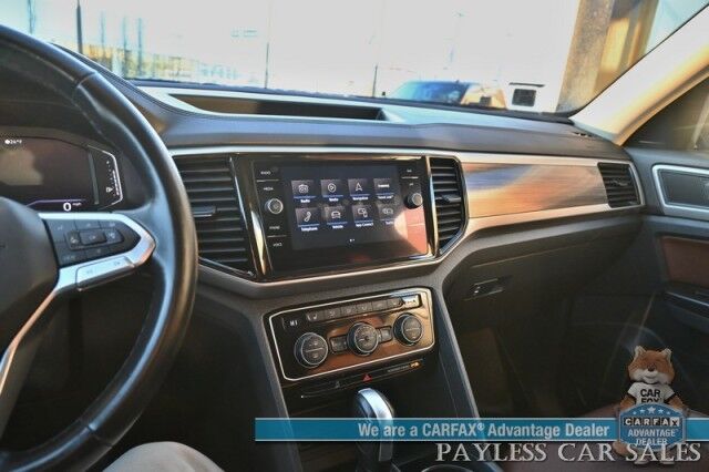 2021 Volkswagen Atlas SEL Premium / AWD / Auto Start / Power & Heated Leather Seats / Heated Steering Wheels / Sunroof / Adaptive Cruise & Blind Spot / Apple CarPlay & Android Auto / 3rd Row / Seats 6 / Tow Pkg Anchorage AK